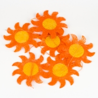 Girlanda kytka zelená žlutá