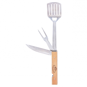 Grilovací nářadí skládací 8,4 x 5 x 49,5 4v1 