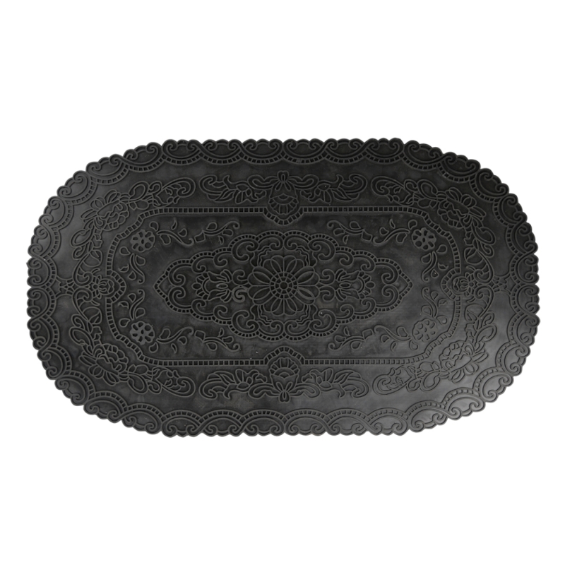 Gumová rohožka před dveře ornamenty 74,6x44cm