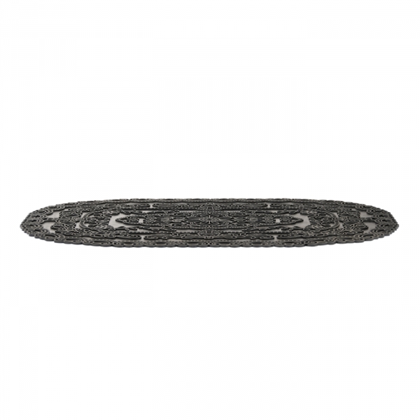 Gumová rohožka před dveře ornamenty 74,6x44cm