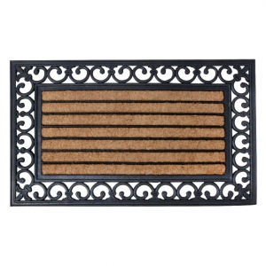 Gumová rohožka s kokosovým vláknem 75,5x45,4x1,8cm