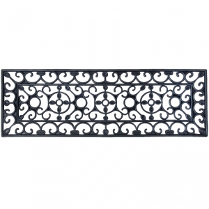 Gumová rohožka s ornamenty 74,5x25cm
