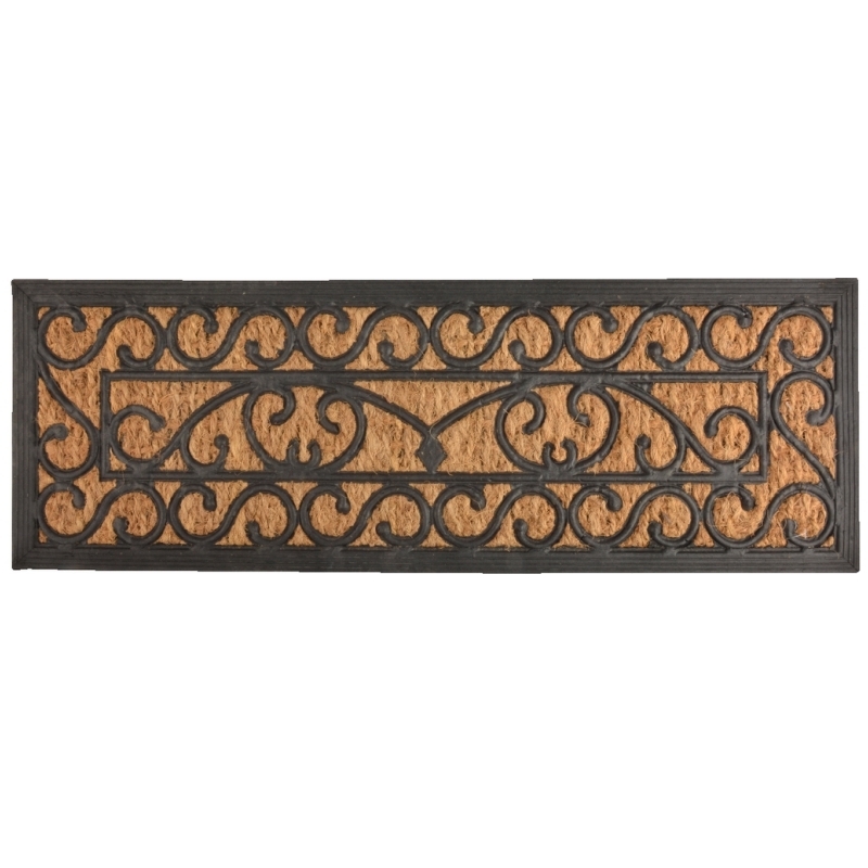 Gumová rohožka - vyřazeno (rohožka s kokosovým vláknem 75x25cm)