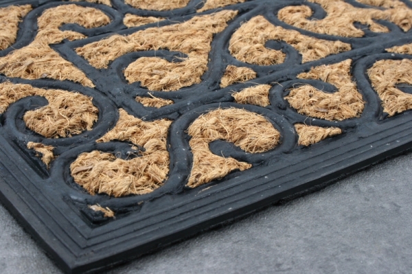 Gumová rohožka - vyřazeno (rohožka s kokosovým vláknem 75x25cm)