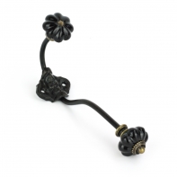 Háček černý kov 19cm