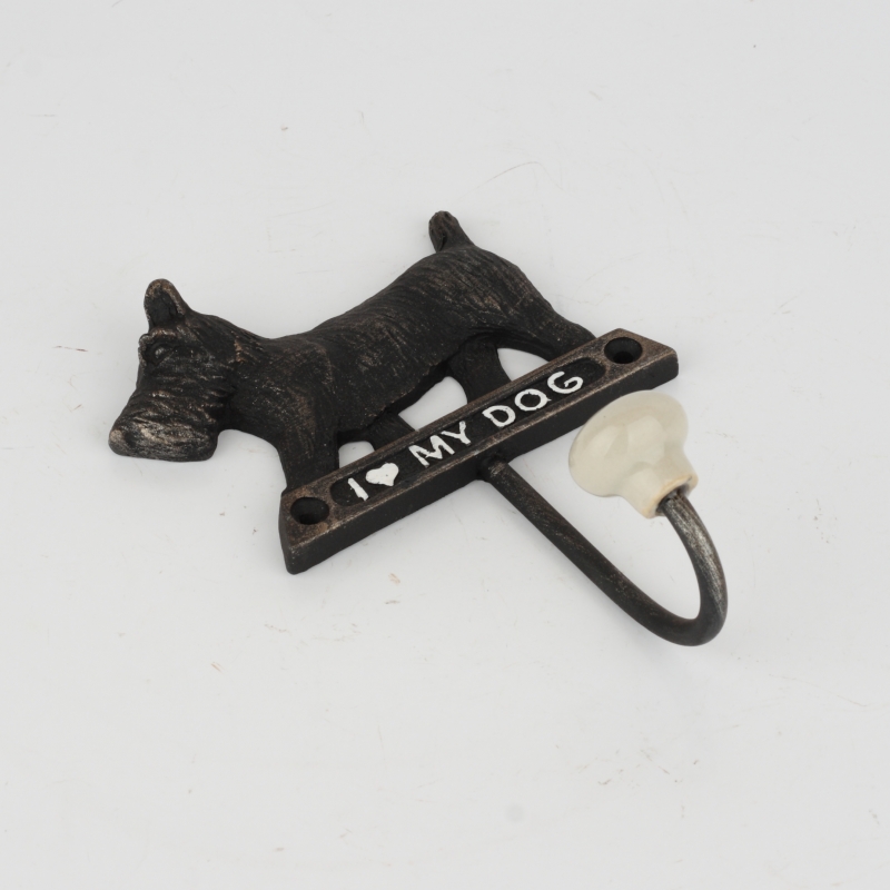 Háček na vodítko pro psa I love my dog 10x13x5cm