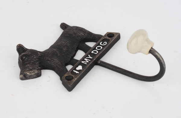 Háček na vodítko pro psa I love my dog 10x13x5cm