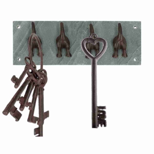 Háček na zeď čtyřháček pejsci 30x7x10cm