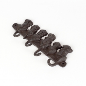 Háček pejsci 4 háčky litina