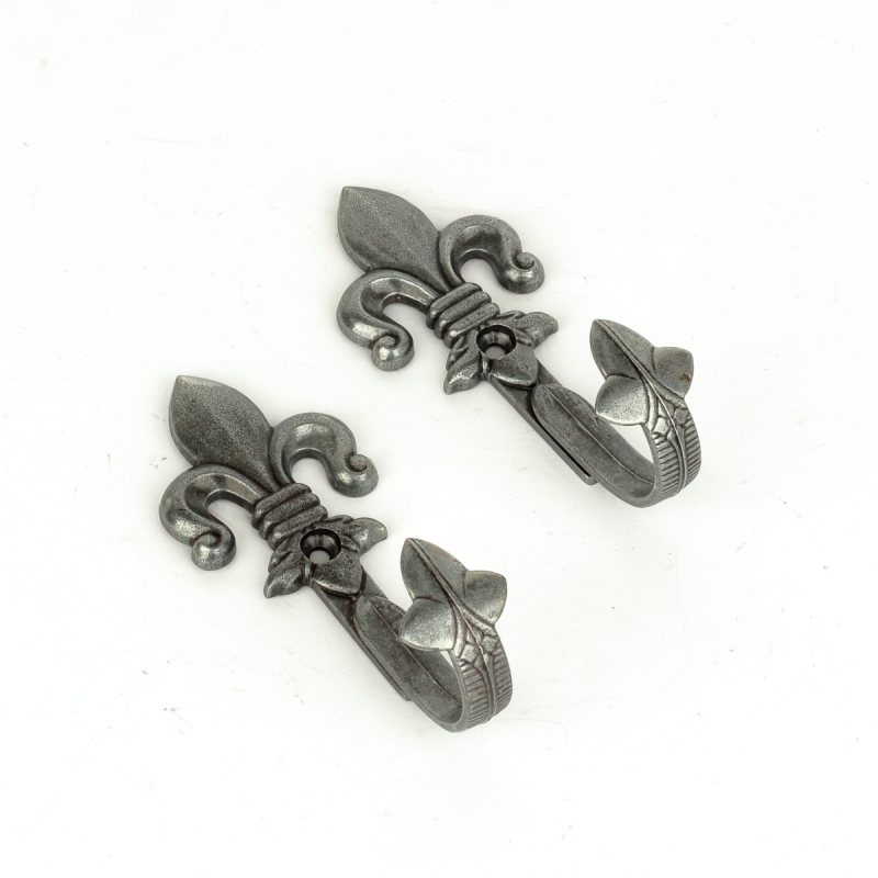 Háčky na pistole 10,5 cm sada 2 kusů stříbrné