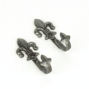 Háčky na pistole 10,5 cm sada 2 kusů stříbrné