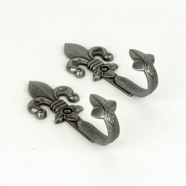 Háčky na pistole 10,5 cm sada 2 kusů stříbrné