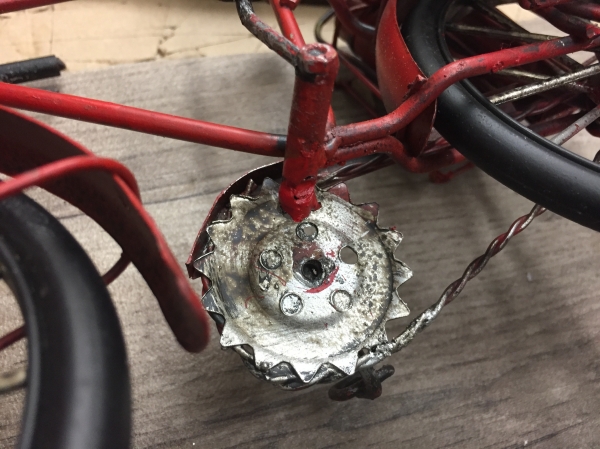 Hasičské zásahové šlapací kolo plechové 28cm - VYŘAZENÉ