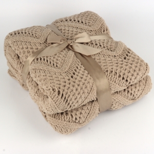 Hnědá deka 130x160cm