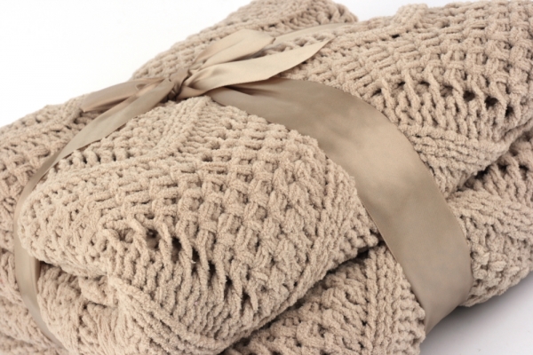 Hnědá deka 130x160cm