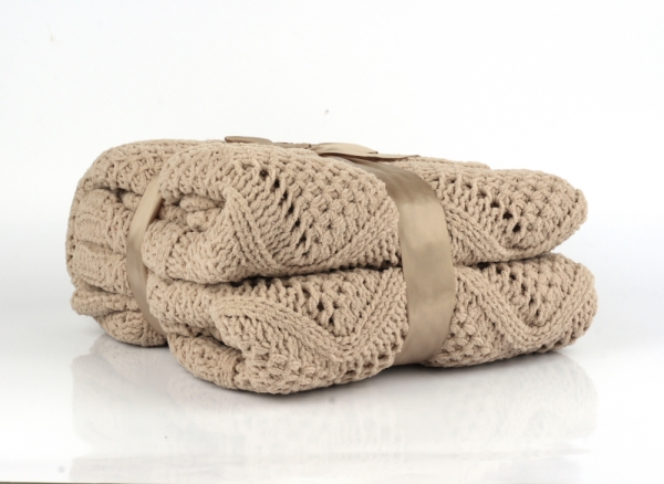 Hnědá deka 130x160cm