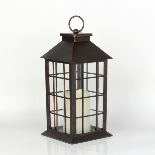 Hnědá lucerna 33cm