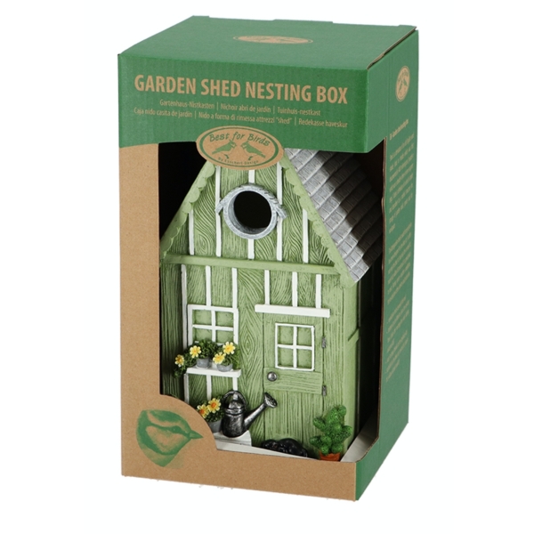 Hnízdící budka 25cm zelená