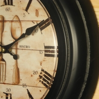 Hodiny Bistro kovové 32cm