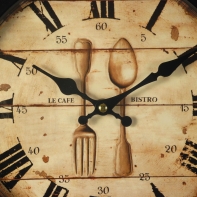 Hodiny Bistro kovové 32cm