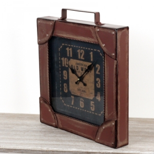 Hodiny kufr American Old West 46x41cm