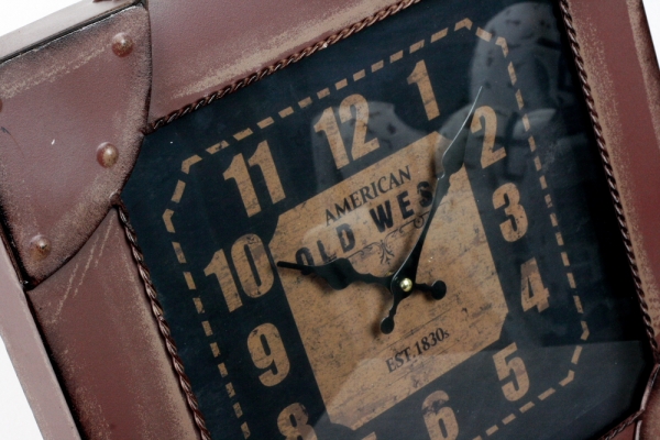 Hodiny kufr American Old West 46x41cm