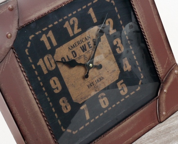 Hodiny kufr American Old West 46x41cm