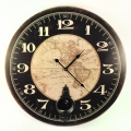 Hodiny kyvadlové s mapou 58cm 2012