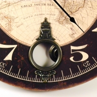 Hodiny kyvadlové s mapou 58cm 2012