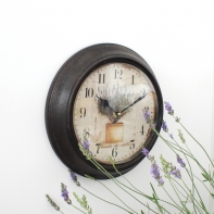 Hodiny levandule v květináči 29cm
