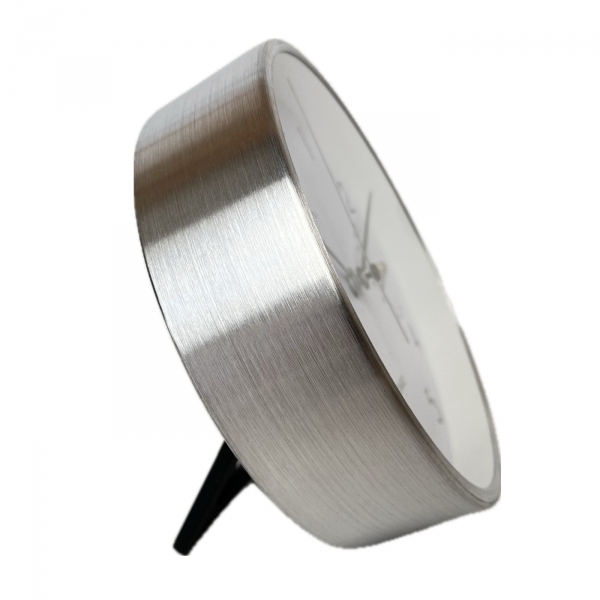 Hodiny na chodbu 15 cm hliník