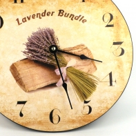 Hodiny na zeď Levandule 30cm