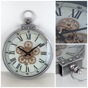 Hodiny na zeď stopky 46cm