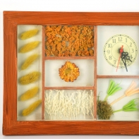 Hodiny nástěnné do kuchyně 22x28cm