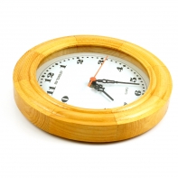 Hodiny nástěnné dřevěné 24 cm