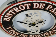 Hodiny nástěnné kovové Bistrot de Paris 39cm