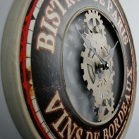 Hodiny nástěnné kovové Bistrot de Paris 39cm