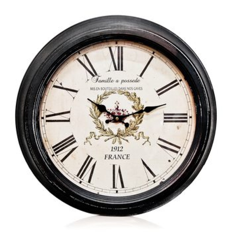 Hodiny nástěnné kovové France 47cm