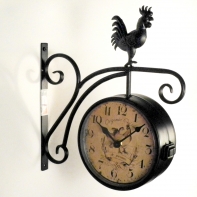 Hodiny nástěnné kovové oboustranné 1330