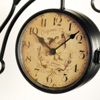 Hodiny nástěnné kovové oboustranné 1330