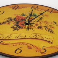 Hodiny nástěnné kytička 30cm