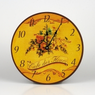 Hodiny nástěnné kytička 30cm