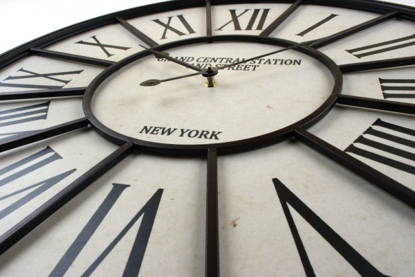 Hodiny nástěnné NEW YORK 58cm - vyřazeno