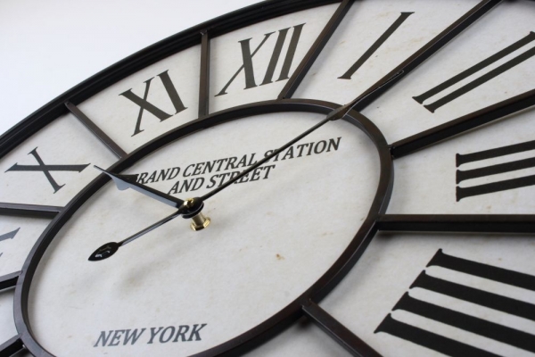 Hodiny nástěnné NEW YORK 58cm - vyřazeno