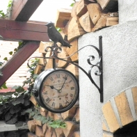 Hodiny nástěnné oboustranné 1315