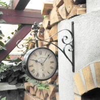 Hodiny nástěnné oboustranné 1316