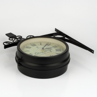 Hodiny nástěnné oboustranné 38x32x10cm