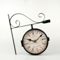 Hodiny nástěnné oboustranné Botanique - malý škrábanec na skle