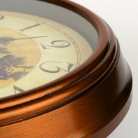 Hodiny nástěnné retro košík ovoce - 30cm