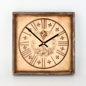 Hodiny nástěnné s andělíčky 28x28cm